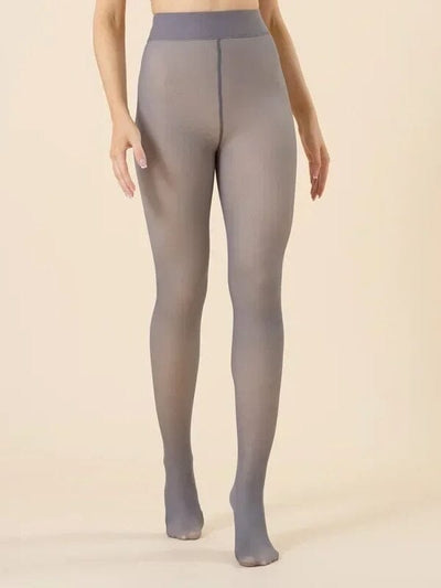 Collant Polaire Transparent Leggings Ultime Legging S/M Gris 