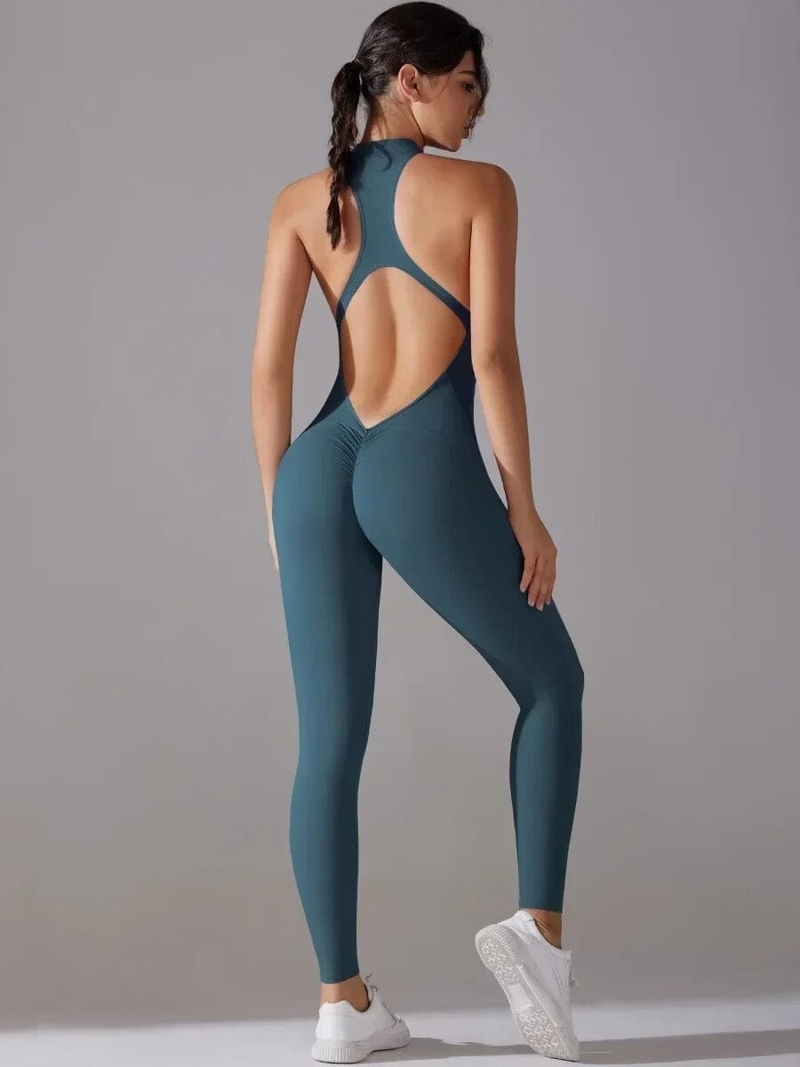 Combinaison Sport Zippé Extra Push Up Combinaison sport Ultime Legging Vert Jungle S 