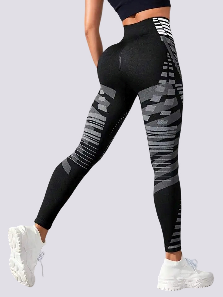 Legging Sport Push Up Imprimé Sans Couture