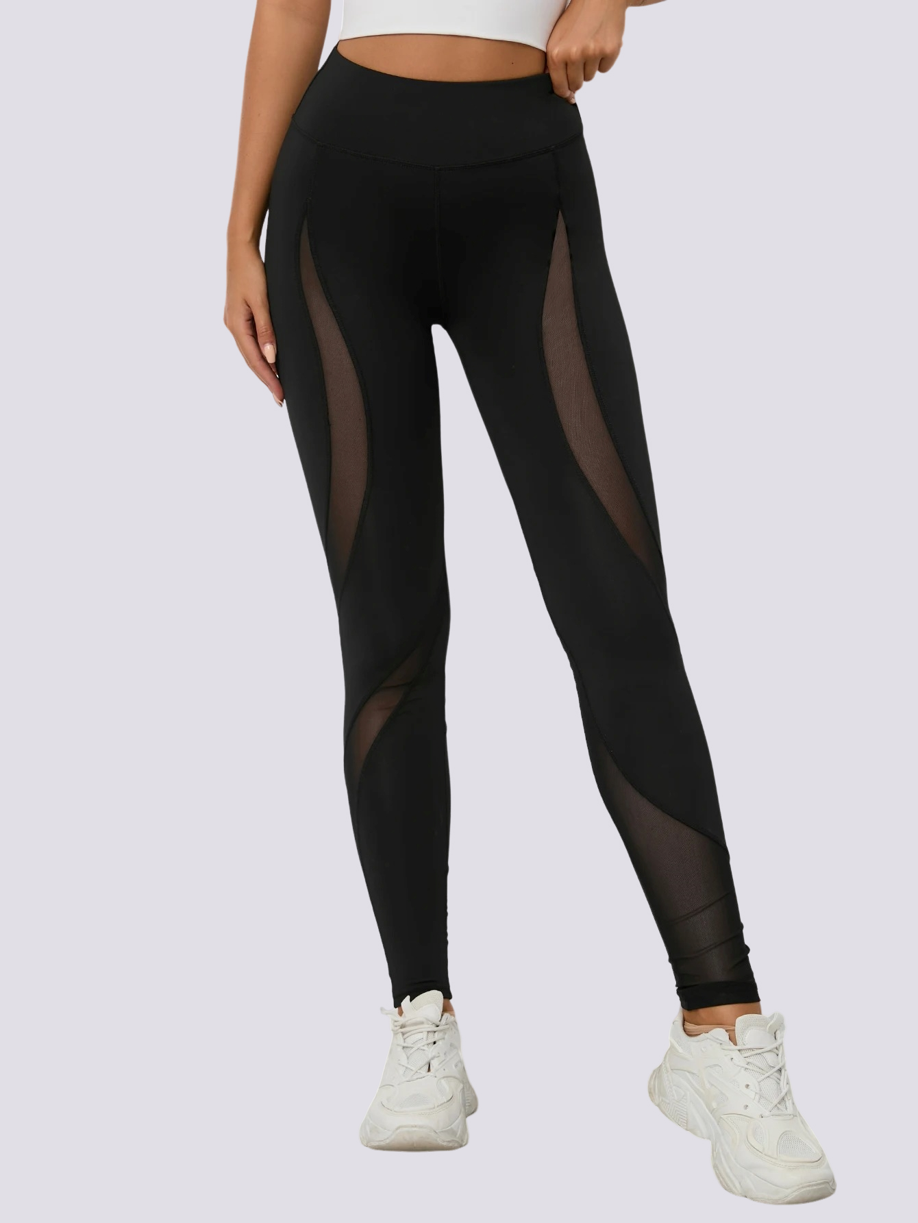 Legging Noir Maille