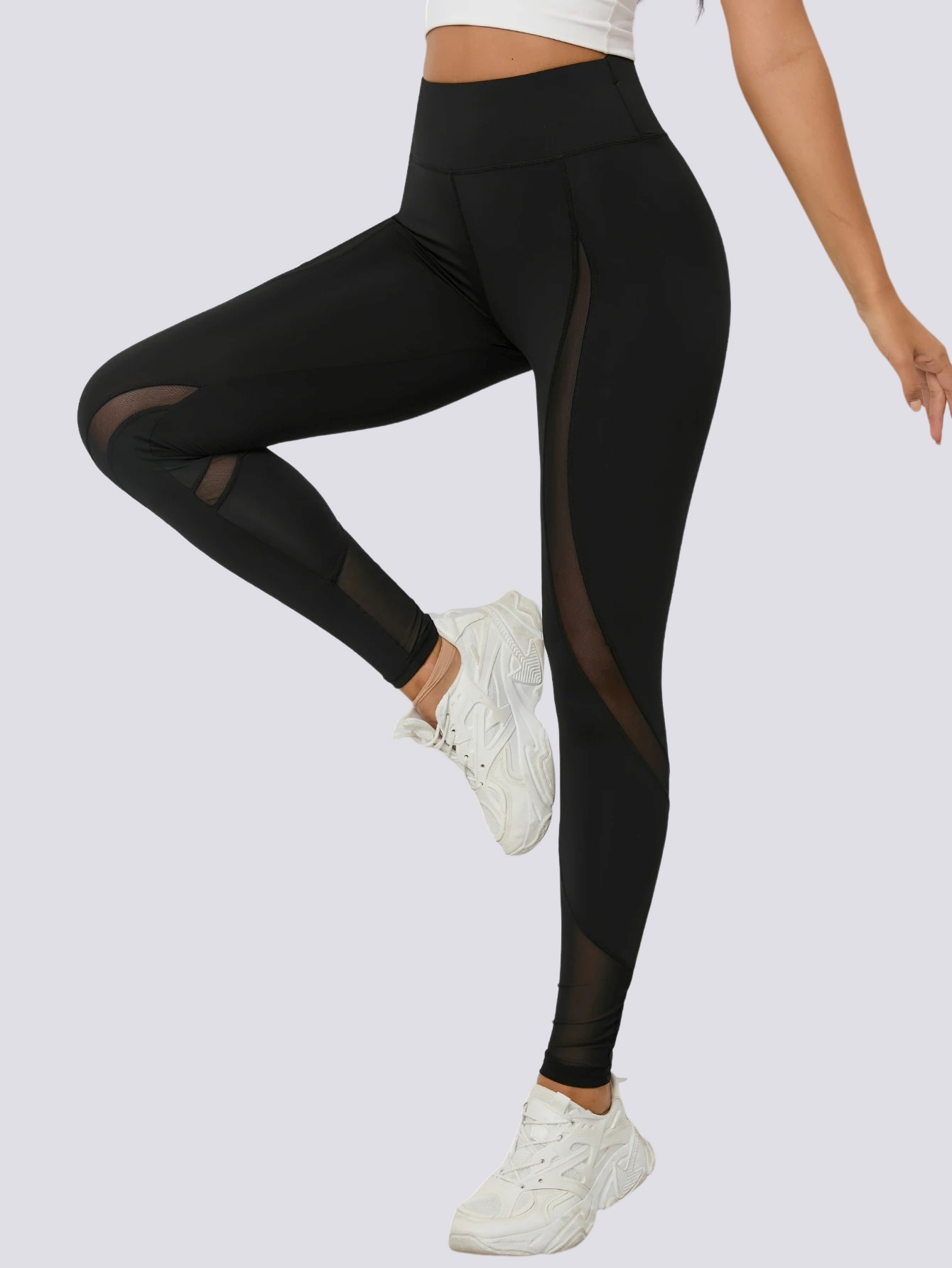 Legging Noir Maille