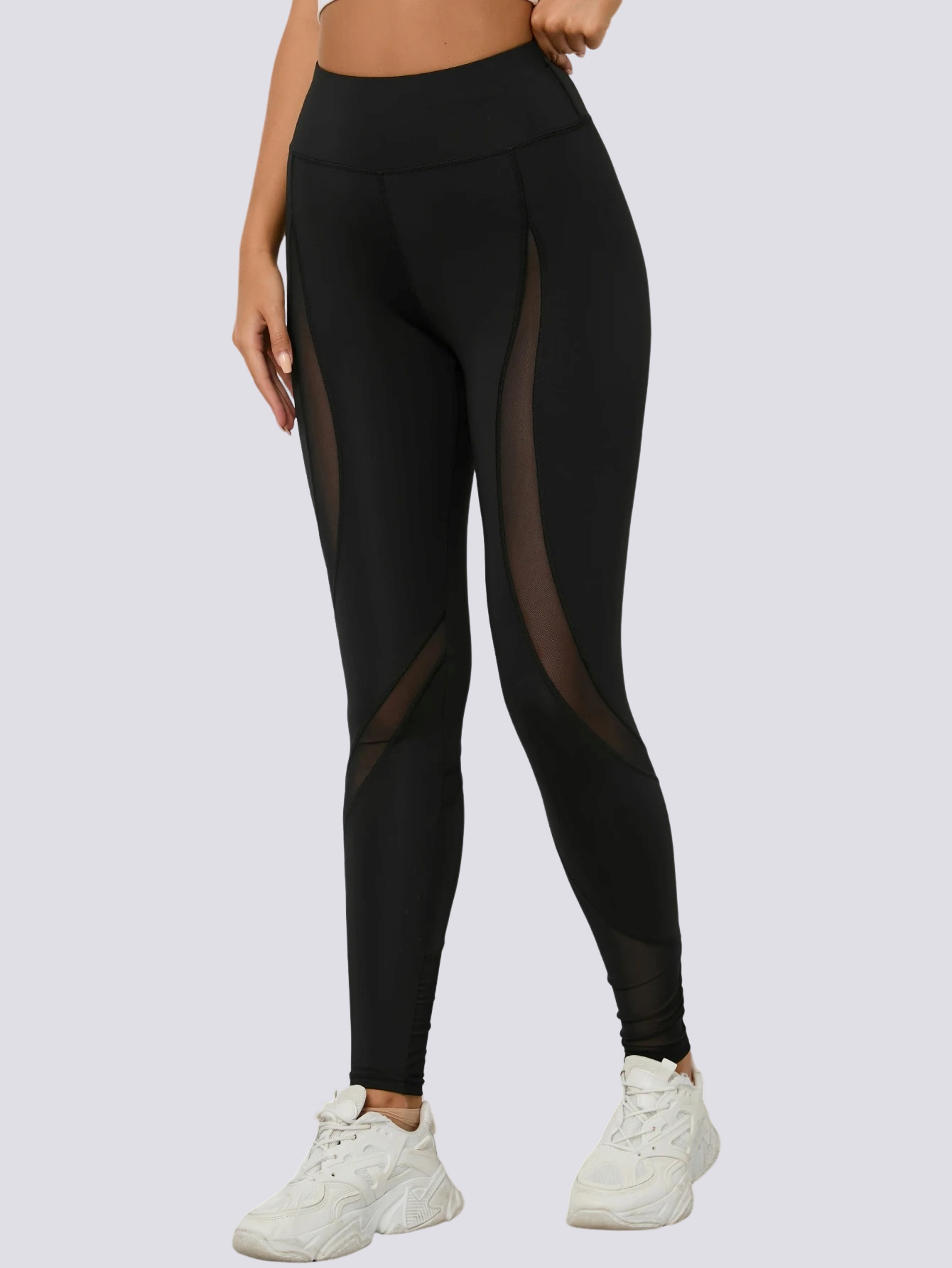 Legging Noir Maille