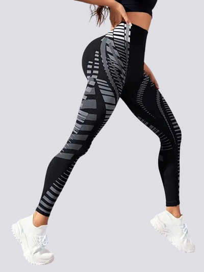 Legging Sport Push Up Imprimé Sans Couture