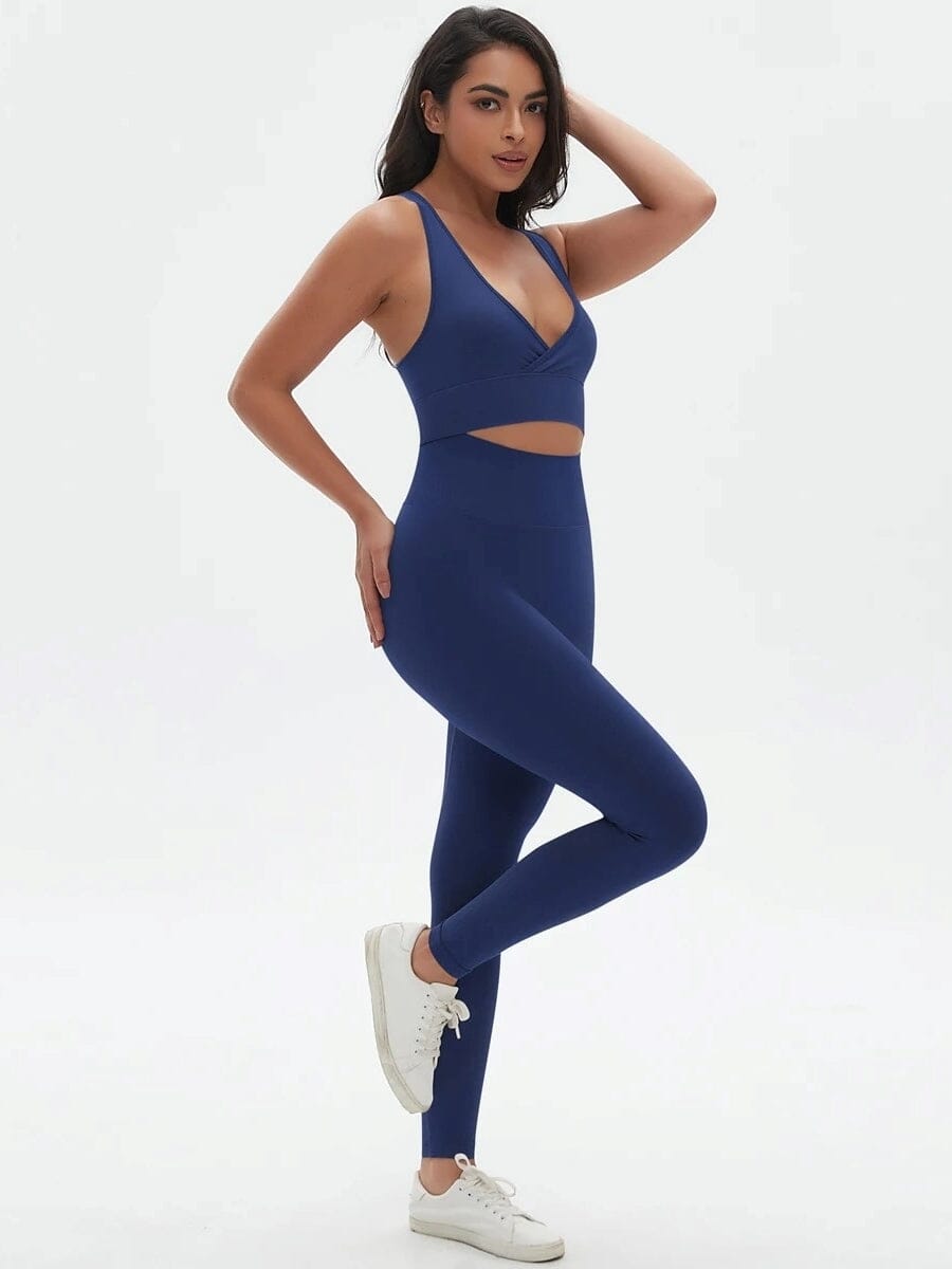 Ensemble de sport, Brassière et Legging Taille Haute Ensemble Sport Ultime Legging Bleu 