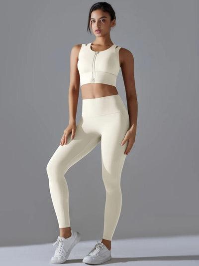 Ensemble Legging Brassière Maintien Fort - Suprem Ensemble Sport Ultime Legging Blanc S (36) 