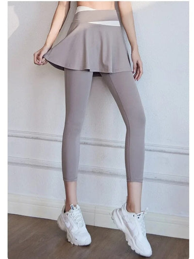 Legging 7/8 avec Jupe Leggings Ultime Legging Gris M 