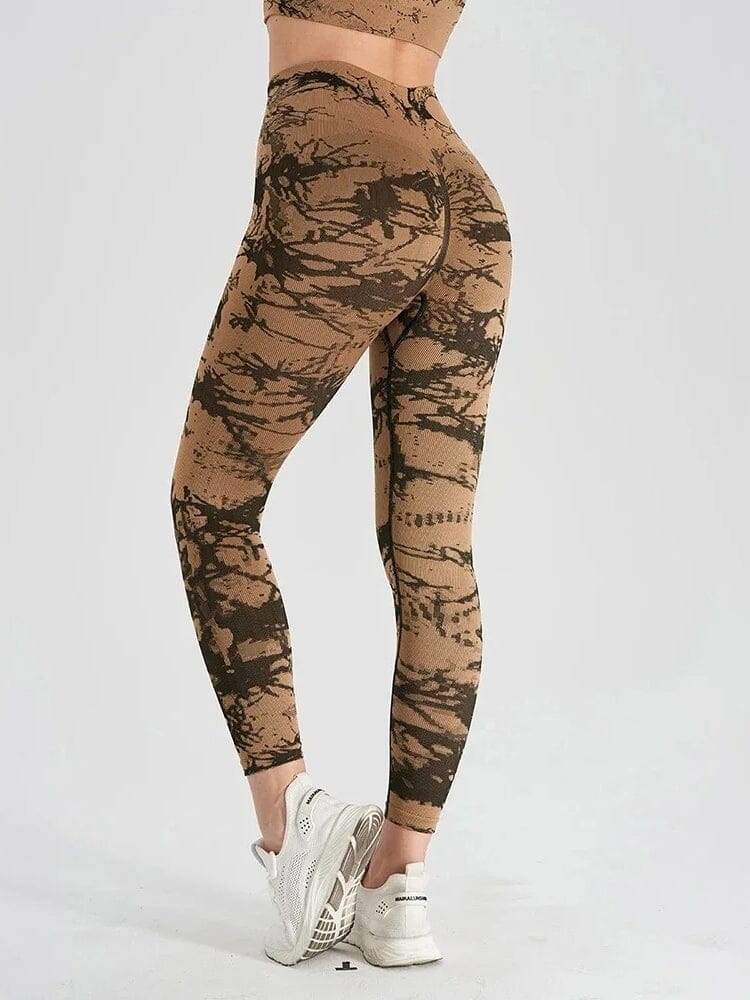 Legging Camouflage Haute Performance Leggings Ultime Legging S Marron 