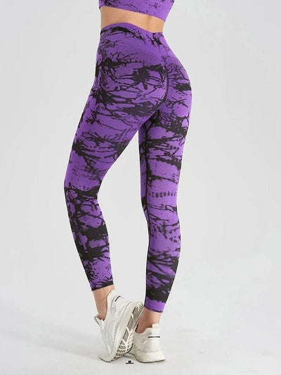 Legging Camouflage Haute Performance Leggings Ultime Legging S Violet 