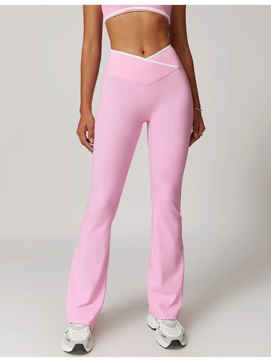 Legging Évasé Taille Haute - Suprem Leggings Ultime Legging Rose S 