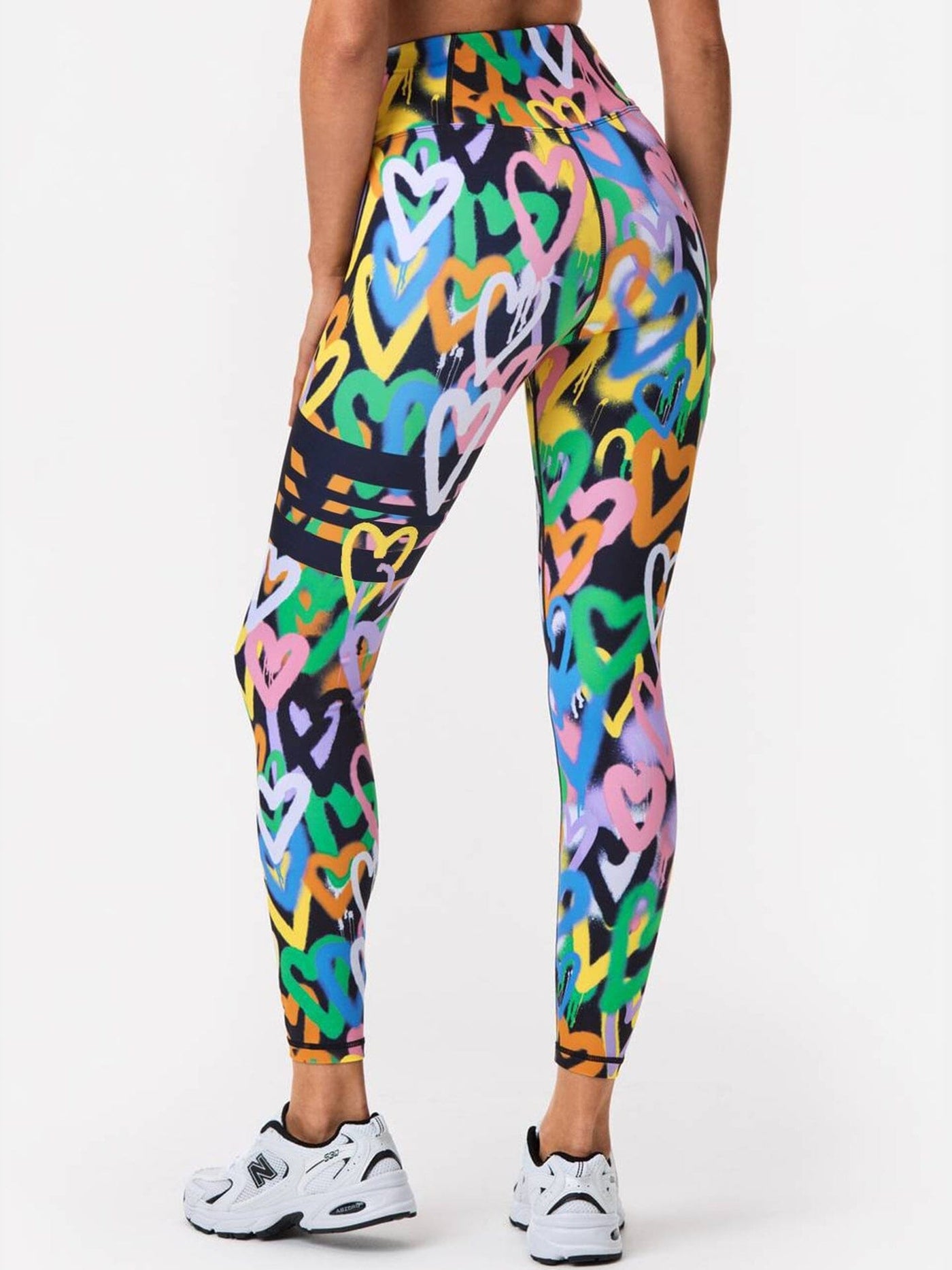 Legging Fitness Graffiti Cœur Multicolore Leggings Ultime Legging 