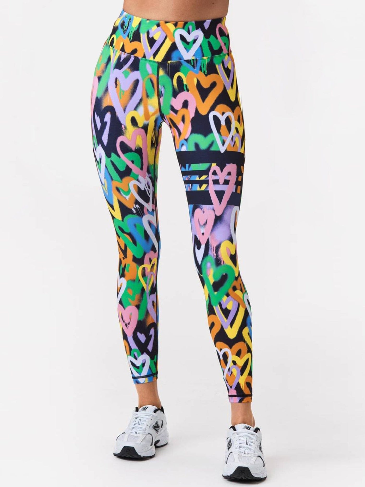 Legging Fitness Graffiti Cœur Multicolore Leggings Ultime Legging S 