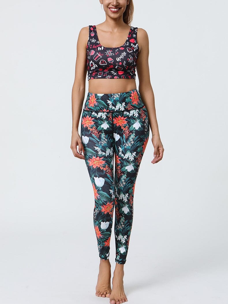 Legging Sculptant Tropical - Fusion Leggings Ultime Legging 