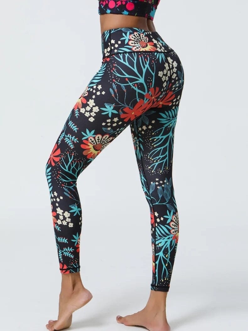 Legging Sport Femme Imprimé Floral Leggings Ultime Legging S 