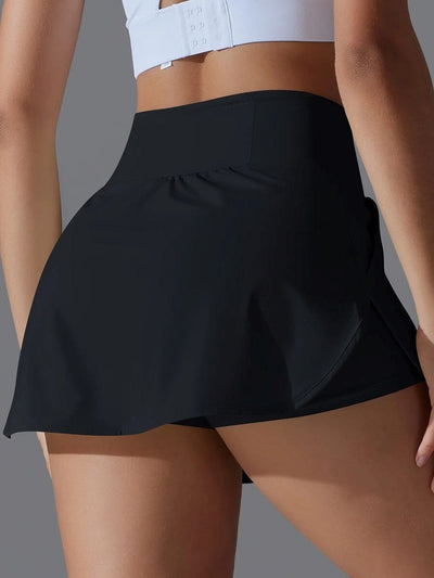 Short Sport Ample 2 en 1 Ceinture Gainante Shorts Ultime Legging 