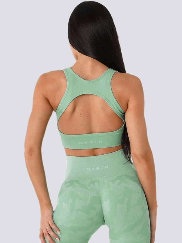 Soutien-Gorge de Sport Dos Croisé NVGTN Soutien-gorge sport Ultime Legging : Legging Femme | Vêtements de Sport XS Vert 