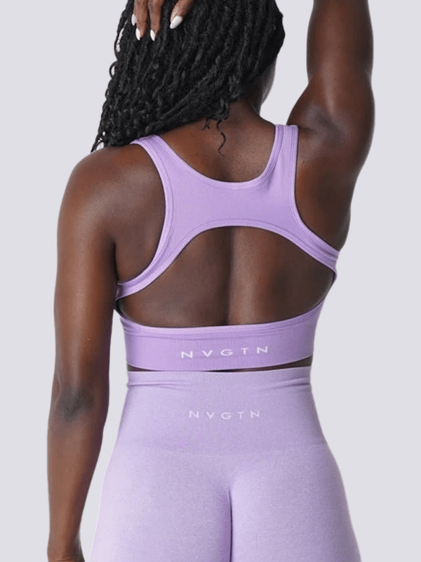 Soutien-Gorge de Sport Dos Croisé NVGTN Soutien-gorge sport Ultime Legging : Legging Femme | Vêtements de Sport XS Violet 