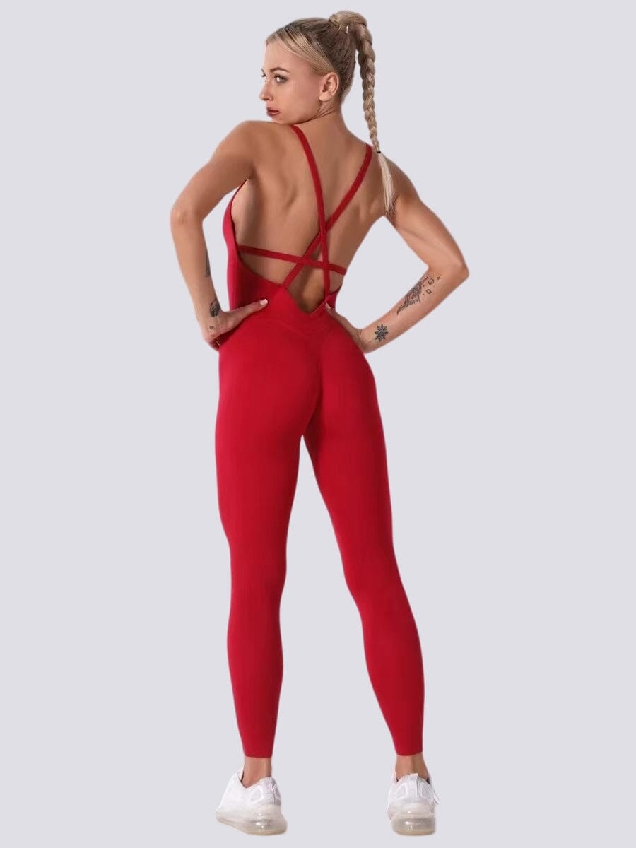 Combinaison Sport Sculptante Combinaison sport Ultime-Legging S Rouge 