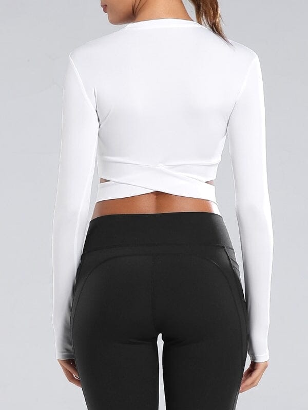 Crop manche longue fashion sport