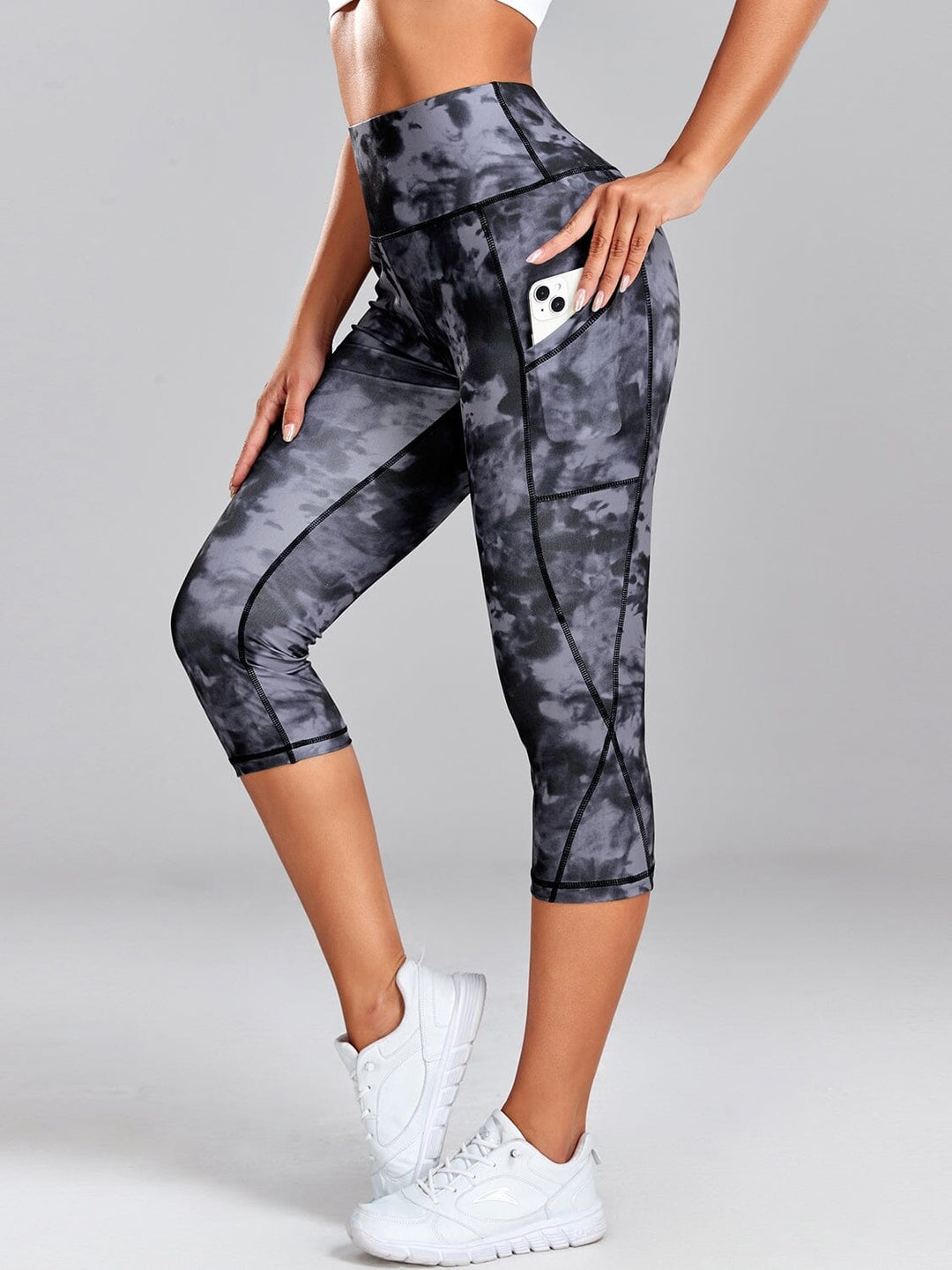 Legging court femme couleur best sale