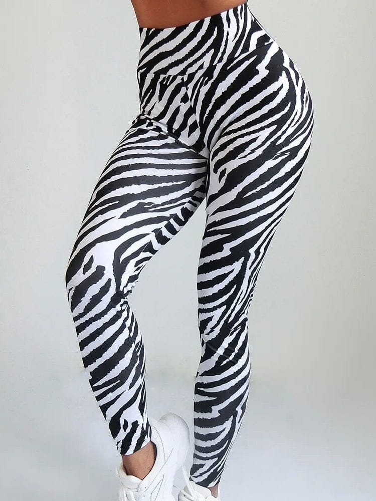 Legging Zèbre Noir et Blanc Leggings Ultime Legging S 