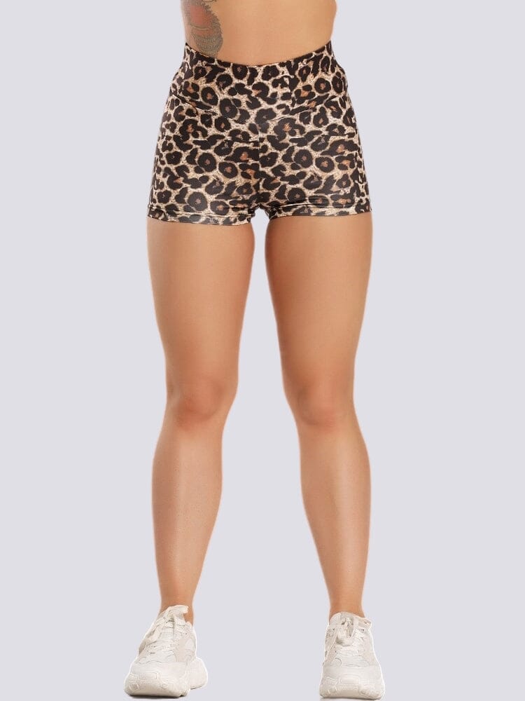 Leopard legging shorts best sale